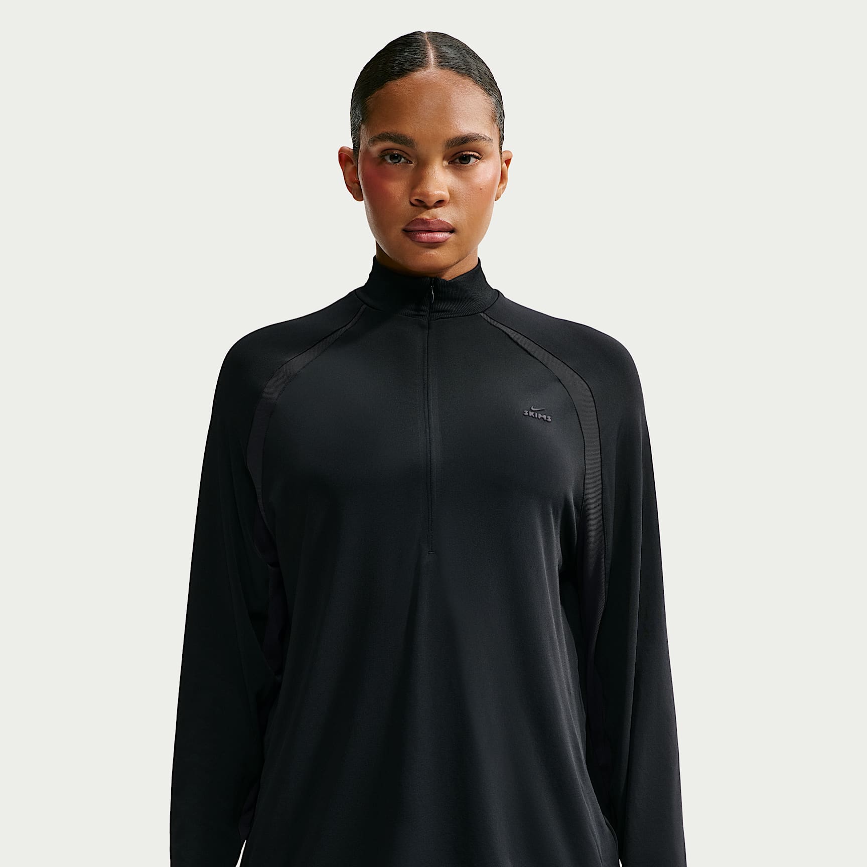 トップス Optstuff Drawstring Nylon Long-Sleeve T NikeSKIMS Stretch Knit Women's 1/2-Zip Long-Sleeve Top. Nike LU